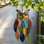 Színezett bagolyfüggönyök/Stained Owl Hangings