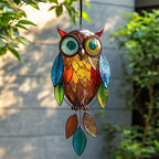 Színezett bagolyfüggönyök/Stained Owl Hangings