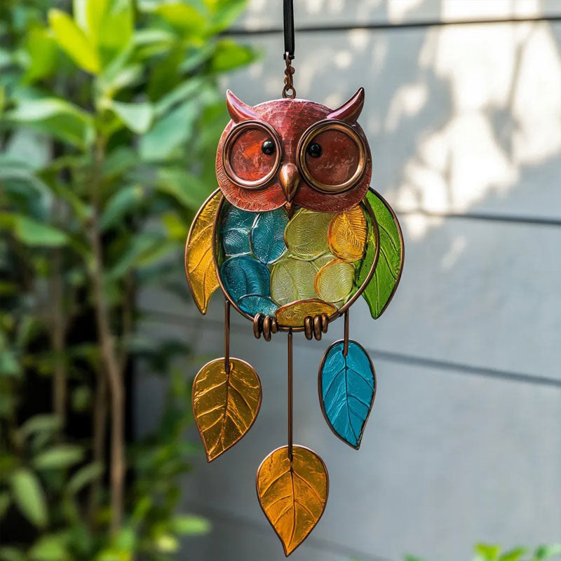 Színezett bagolyfüggönyök/Stained Owl Hangings