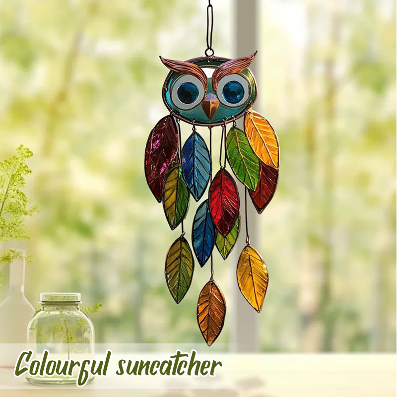Színezett bagolyfüggönyök/Stained Owl Hangings