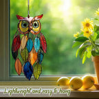 Színezett bagolyfüggönyök/Stained Owl Hangings