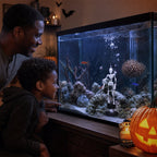 Halloween-i mozgó csontváz akváriumdísz
