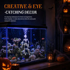 Halloween-i mozgó csontváz akváriumdísz