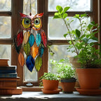 Színezett bagolyfüggönyök/Stained Owl Hangings