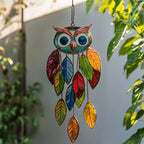 Színezett bagolyfüggönyök/Stained Owl Hangings